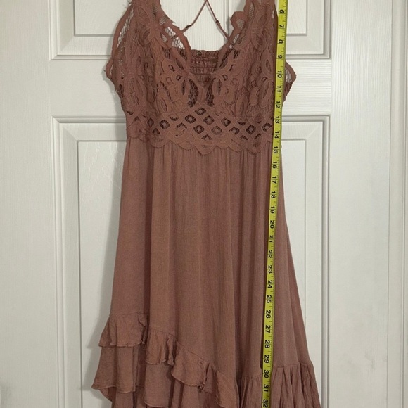 Free People One Adella Slip Dress In Rose, Size Small. - Picture 4 of 5